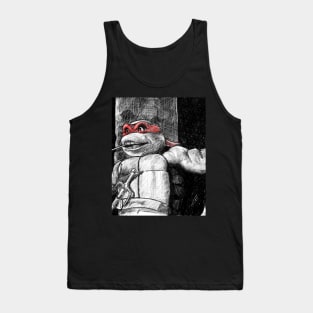 Teenage Mutant Ninja Turtles - Raphael B&W Tank Top